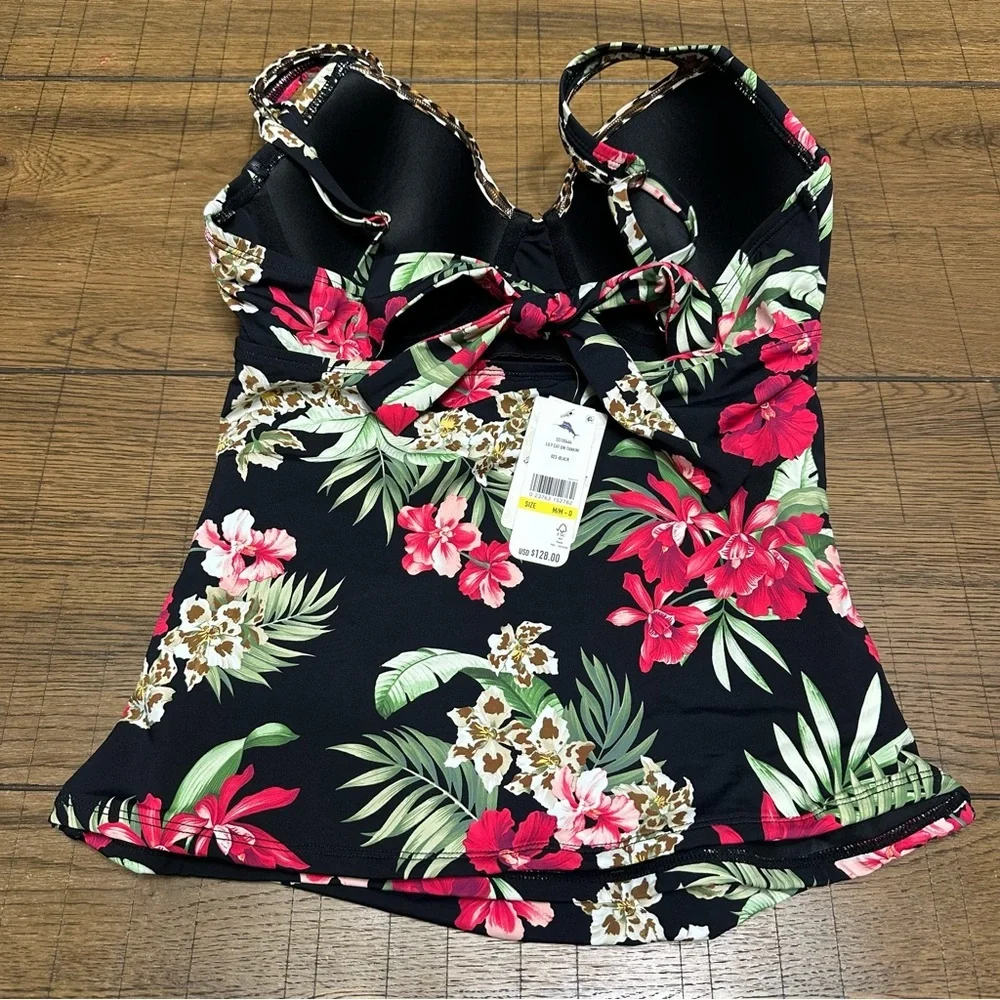 Tommy Bahama “Lily Cat” Floral Tankini Top NWT Med-D